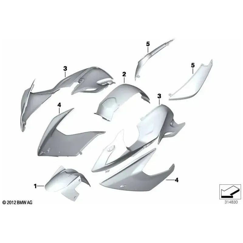 F800GT Right Fairing Side Section - 46638535624