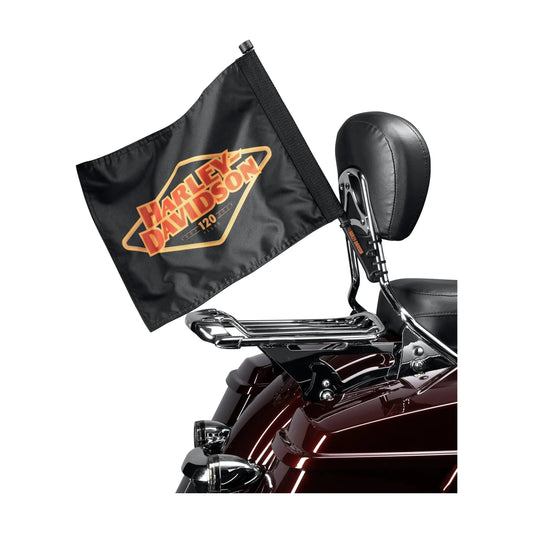 Harley-Davidson® 120th Anniversary Flag - Sissy Bar Mounted
