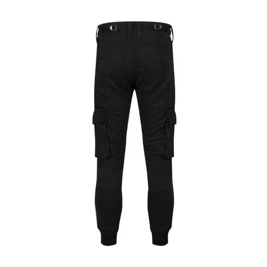 MotoBull- Ryan Cargo Black Trousers