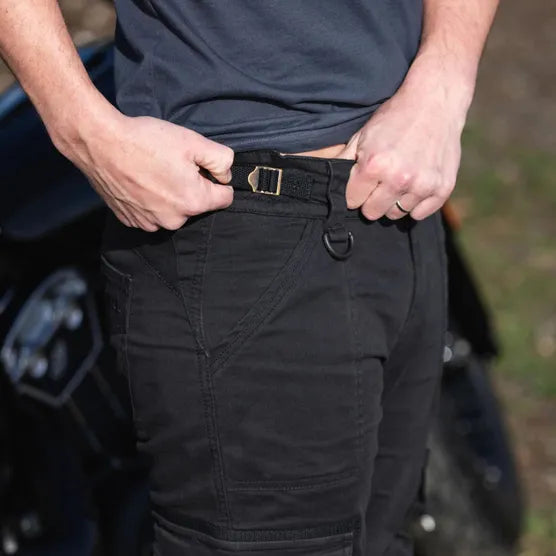 MotoBull- Ryan Cargo Black Trousers