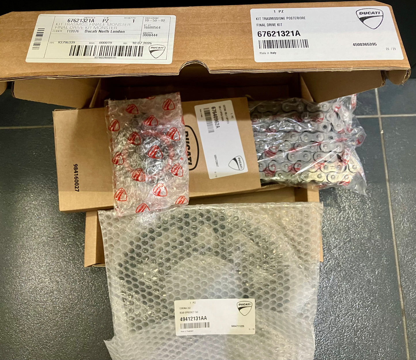 Ducati Final Drive Chain & Sprocket Kit Monster 937
