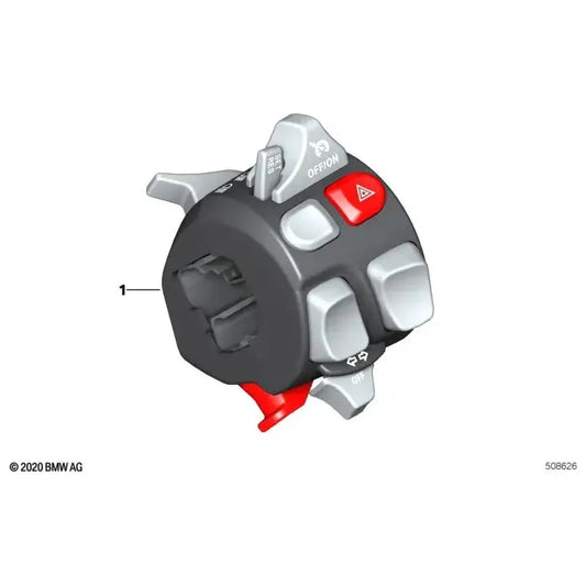 BMW Motorrad R1200GS/GSA/R/RS Left Handle Combination Switch