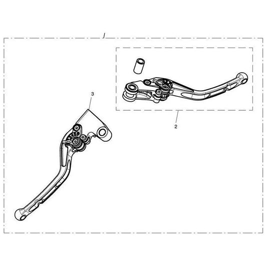 Triumph Long Adjustable Lever Kit – CNC Machined Billet Aluminium for Precision and Performance