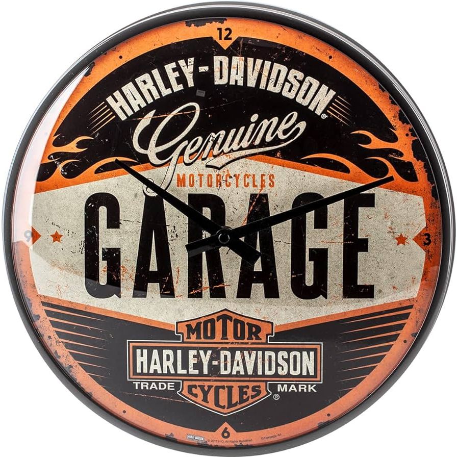 Harley-Davidson® Wall Clock - Garage