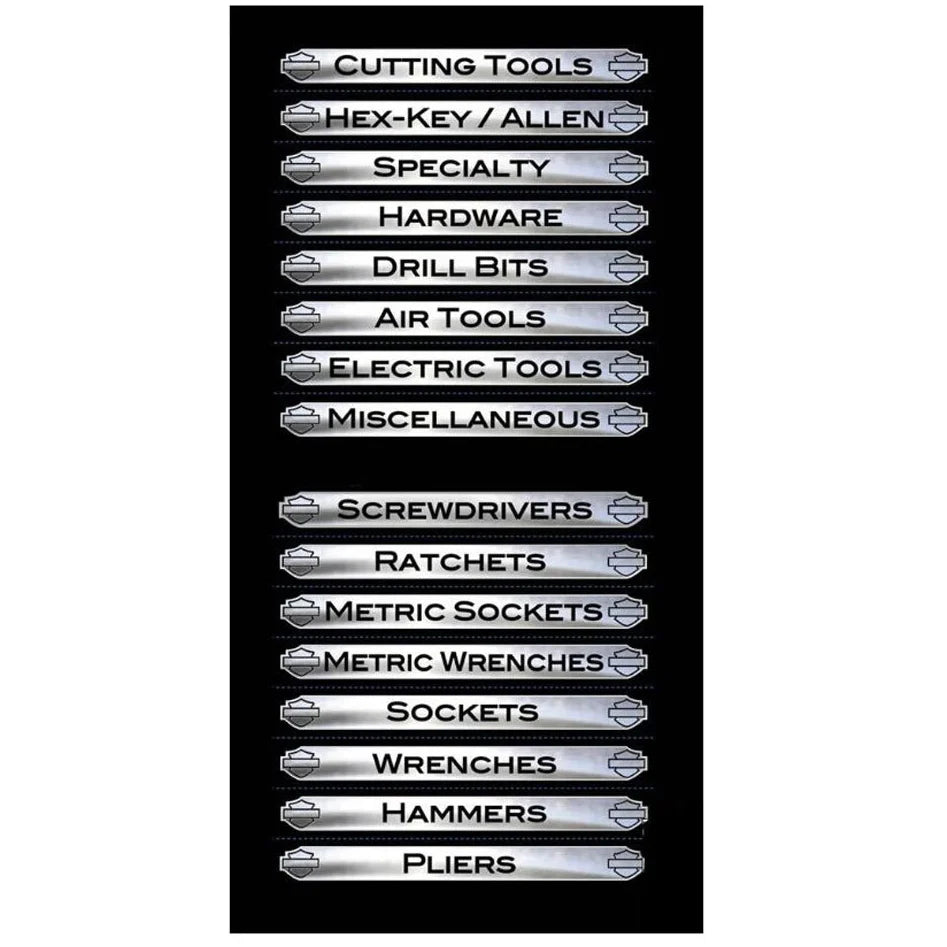 Harley-Davidson® Magnetix Toolbox Identification Magnets