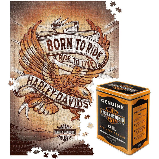 Harley-Davidson® Limited Edition Puzzle IN tin box-Tall