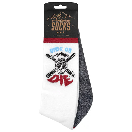 American Socks Knee High Snow Ride Or Die