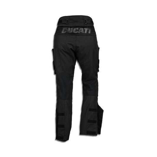 Ducati Men's Black Fabric Trousers - Tour Summer C1