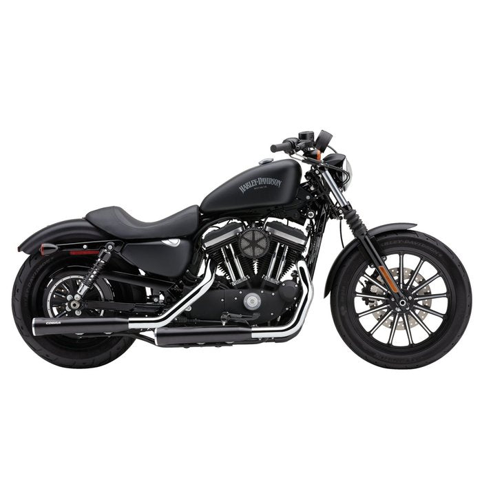 Cobra, 3" RPT Race Pro slip-on mufflers. Black SPORTSTER 2014-2022 XL 1200 883