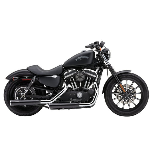Cobra, 3" RPT Race Pro slip-on mufflers. Black SPORTSTER 2014-2022 XL 1200 883