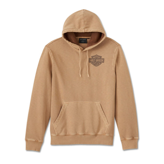 Harley-Davidson® Eagle Soars Alone Slub Hoodie - Tannin