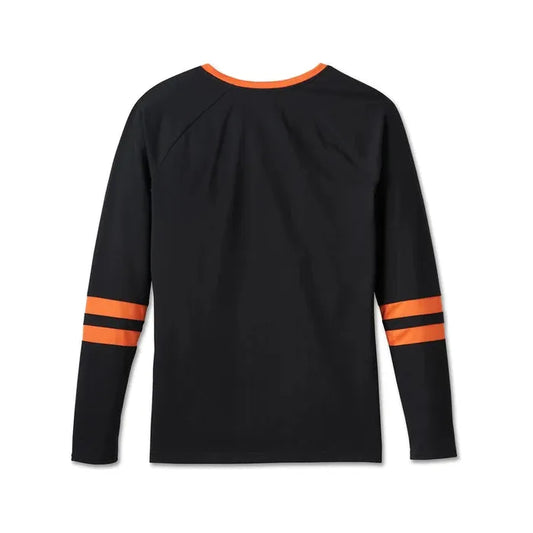 Harley-Davidson® Women's First-Class Long Sleeve Raglan Top - Colorblock