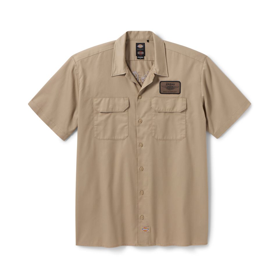 Dickies x H-D Men's Built to Outlast Work Shirt - Desert Sand
