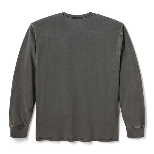 Dickies X H-D® Men's Winged Horseshoe Long Sleeve Tee - Washed Black