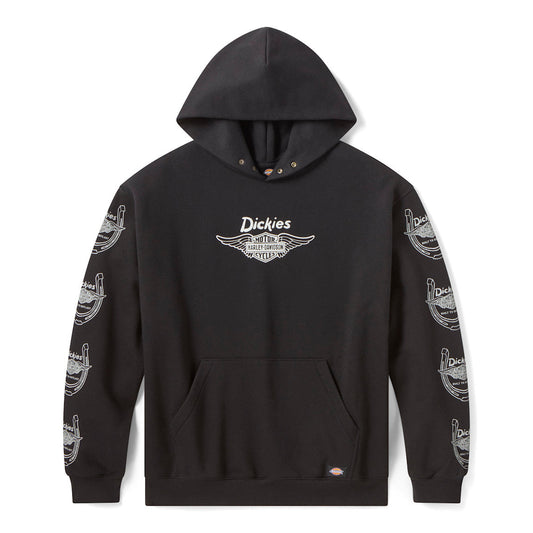 Dickies X H-D® Winged Horseshoe Oversized Pullover Hoodie - Black