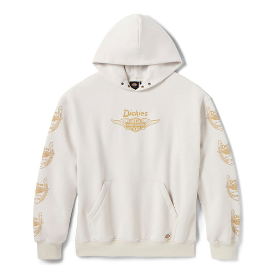 Dickies X H-D® Winged Horseshoe Oversized Pullover Hoodie - Bone