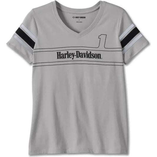 Harley-Davidson® Women's #1 Racing Tee with Reflective Stripe