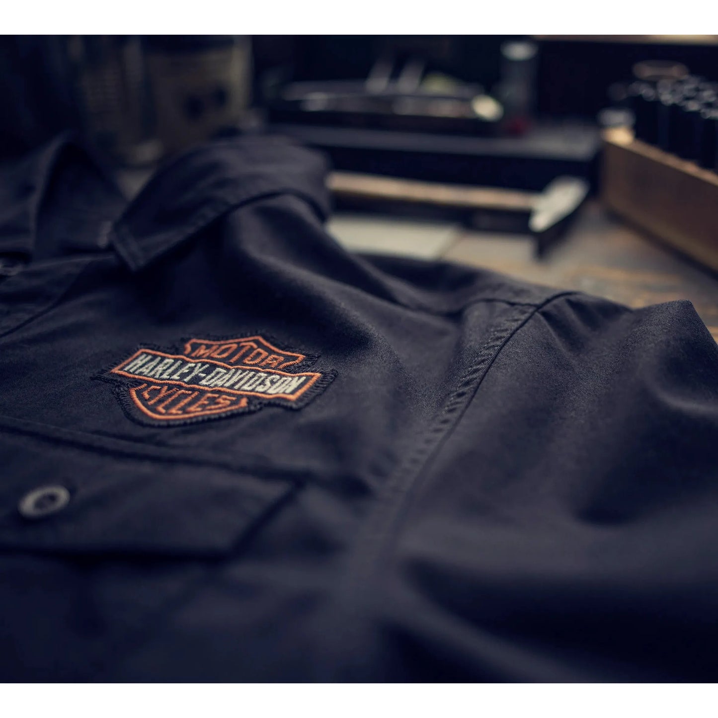Harley-Davidson® Play Men's Bar & Shield Short Sleeve Shirt - Black Beauty