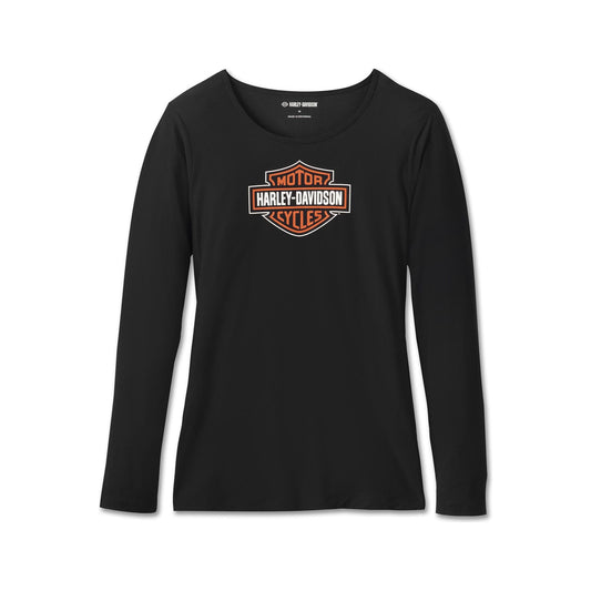 Harley-Davidson® Women's Bar & Shield Long Sleeve Pyjama Set - Harley Black