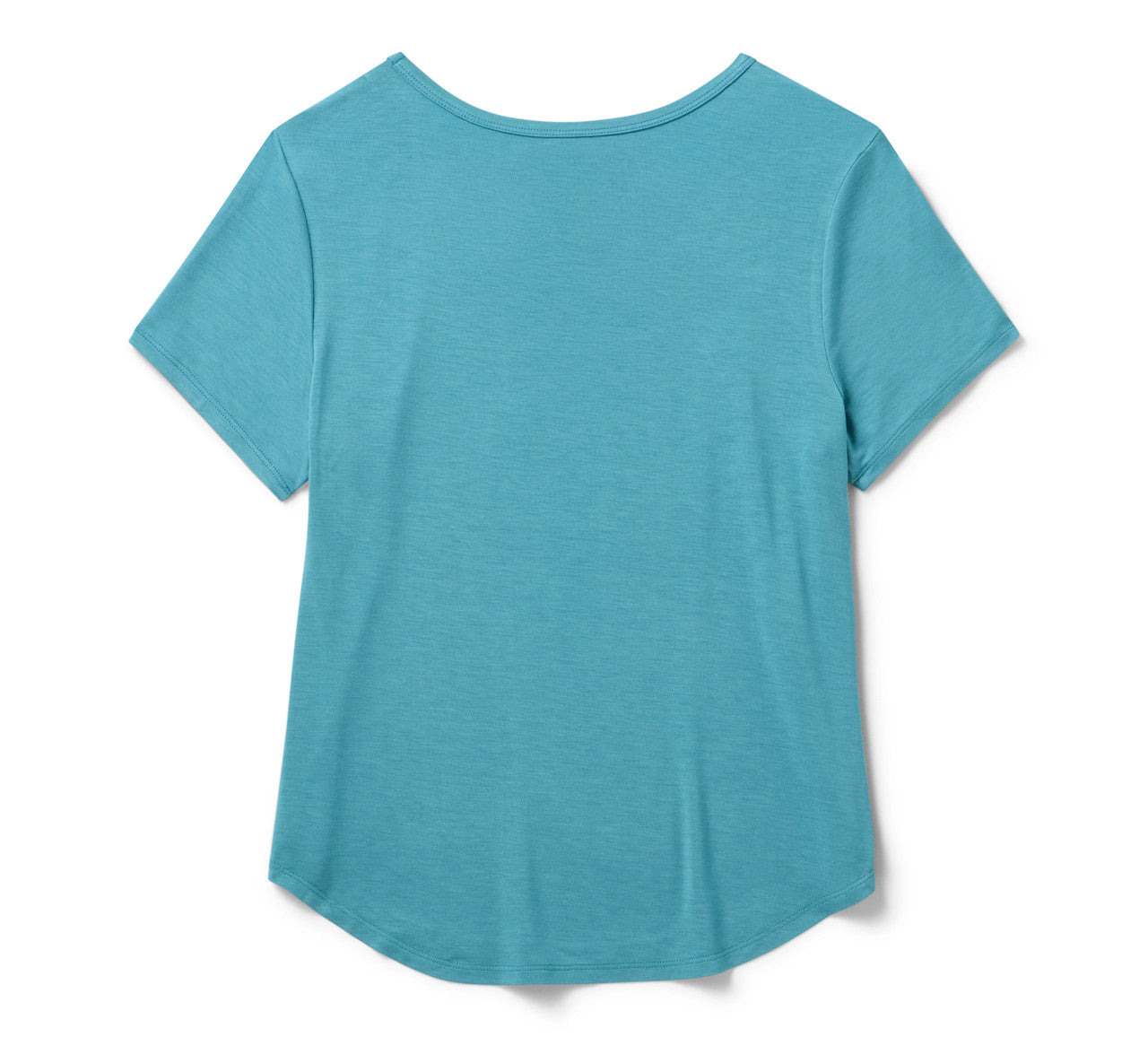Harley-Davidson® Women's Winged Bling Scoop Neck Tee - Rustic Teal