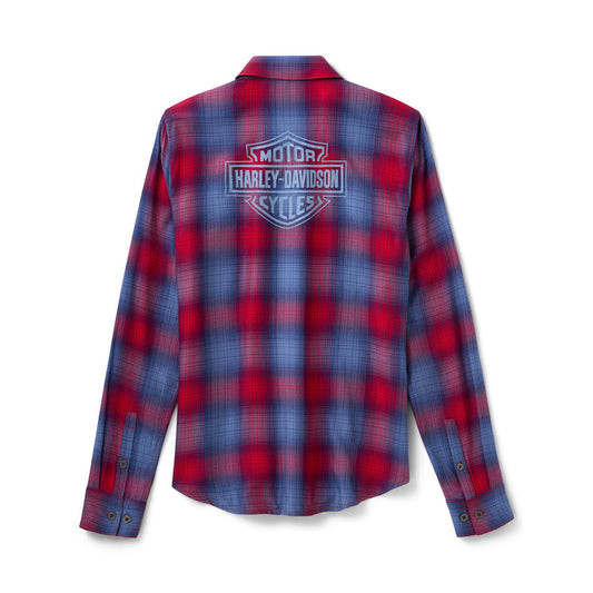 Harley-Davidson® Women's H-D Essential Plaid Button Front Shirt