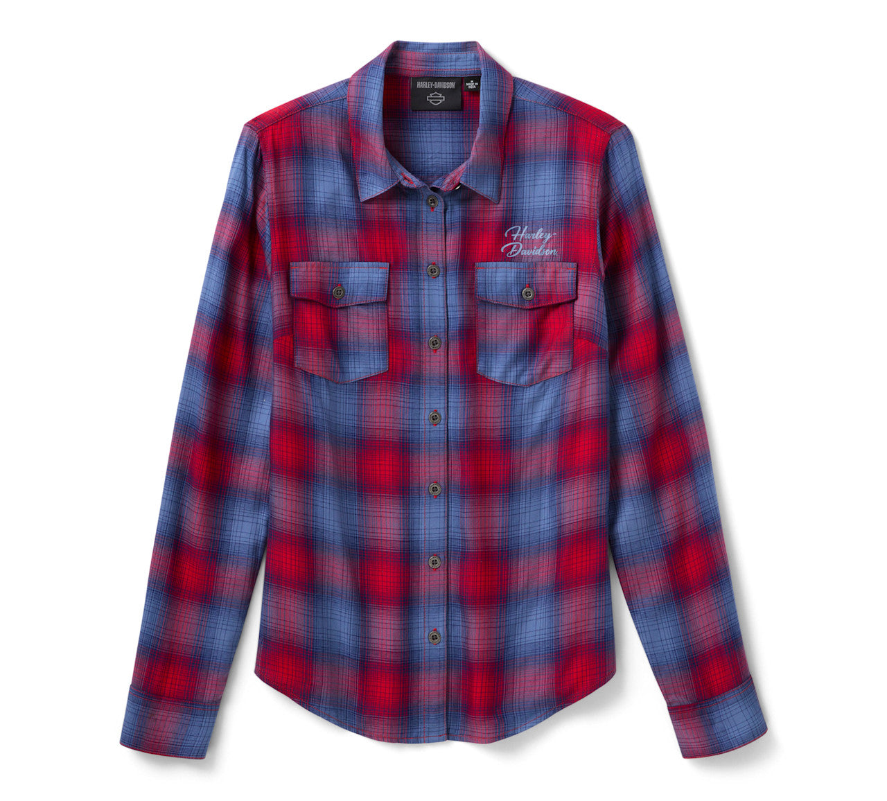 Harley-Davidson® Women's H-D Essential Plaid Button Front Shirt