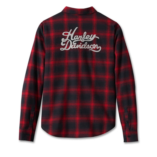 Harley-Davidson® Women's Old American Retro Long Sleeve Flannel Shirt