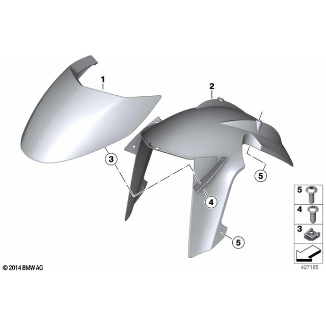 R1200ST (2003-2007) Rear Mudguard - 46617691233