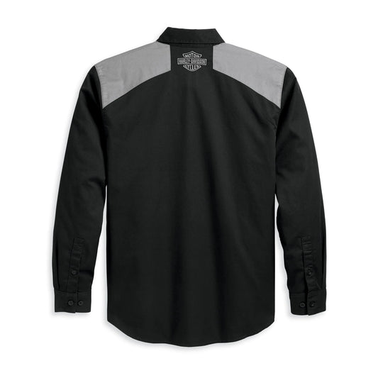 Harley Davidson® Men's HD-MC Shirt - Colorblocked - Black Beauty