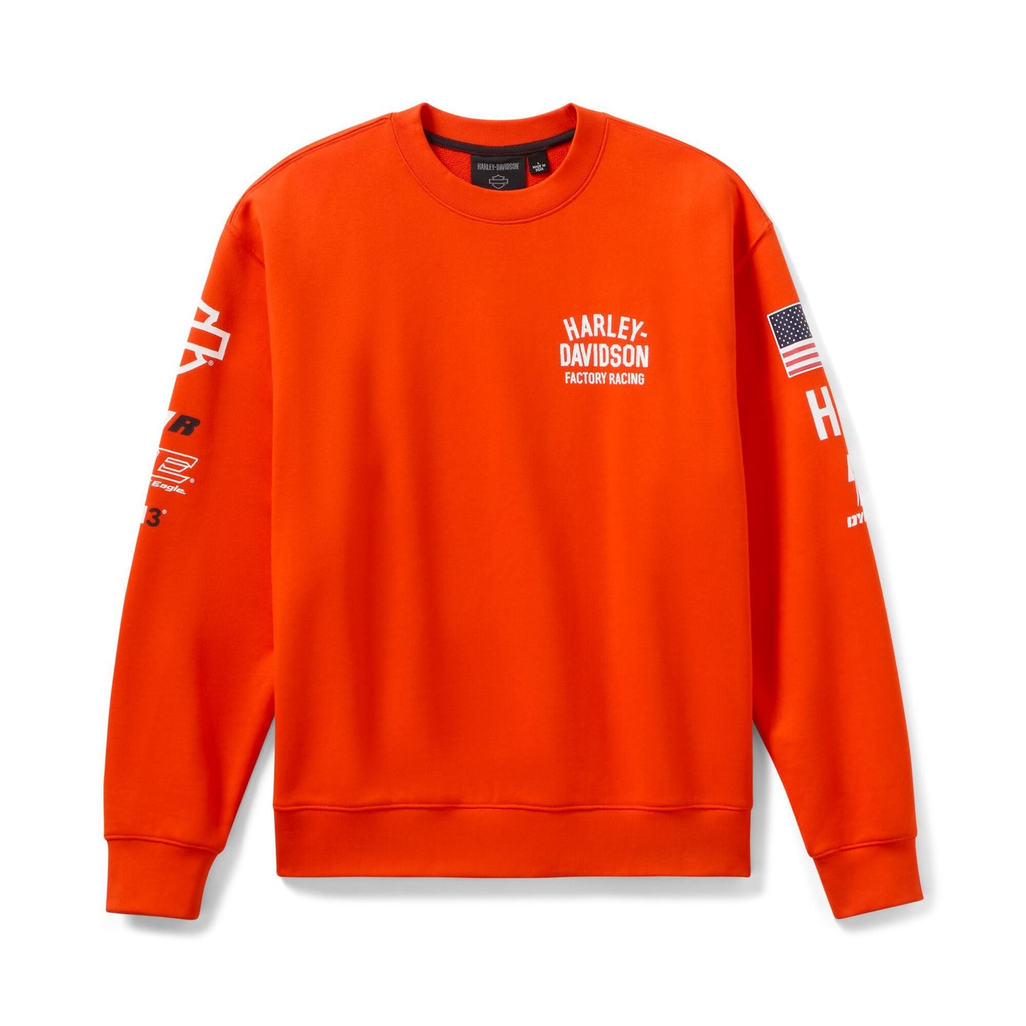 Harley-Davidson® Men's H-D Factory Racing Sweater - Racing Orange