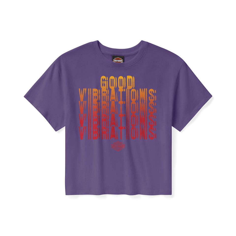Harley-Davidson® Women's  Good Vibrations Boxy Crop Tee