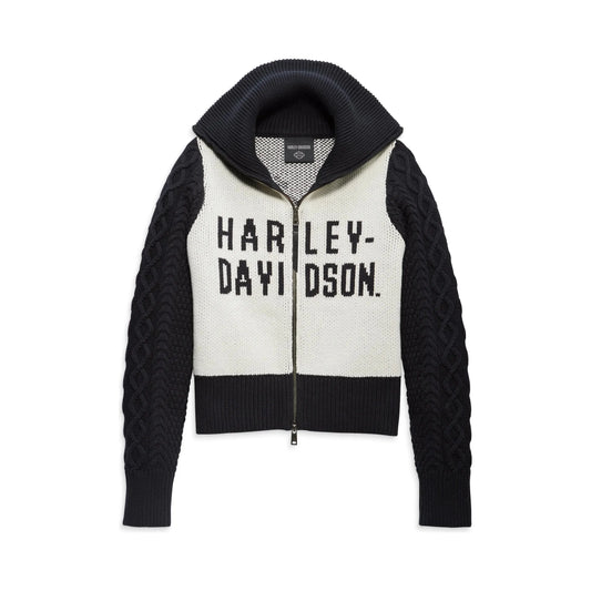 Harley-Davidson® Women's Artisan Zip Front Motorcycle Sweater