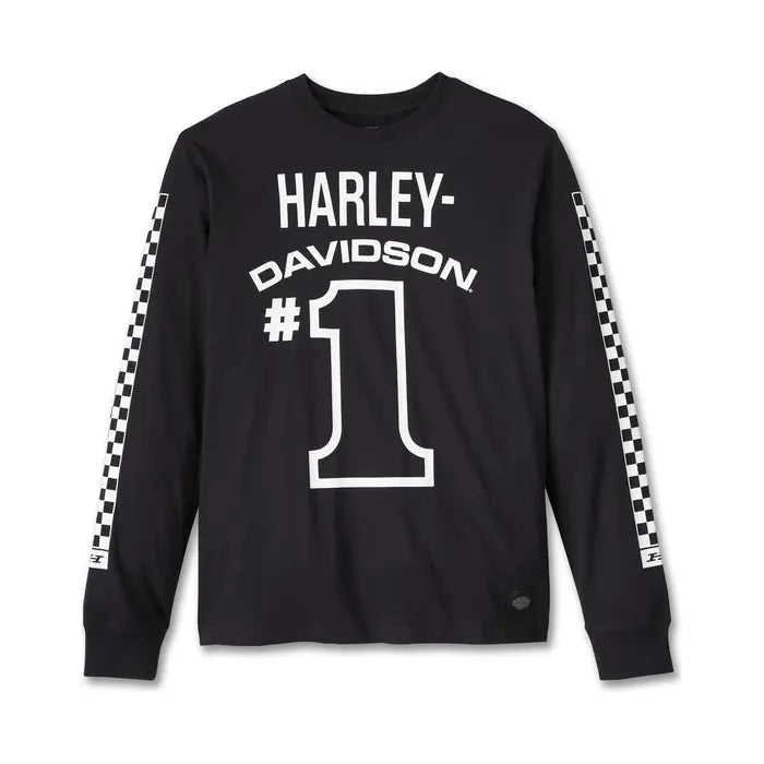 Harley-Davidson® Men's #1 Racing Long Sleeve Tee