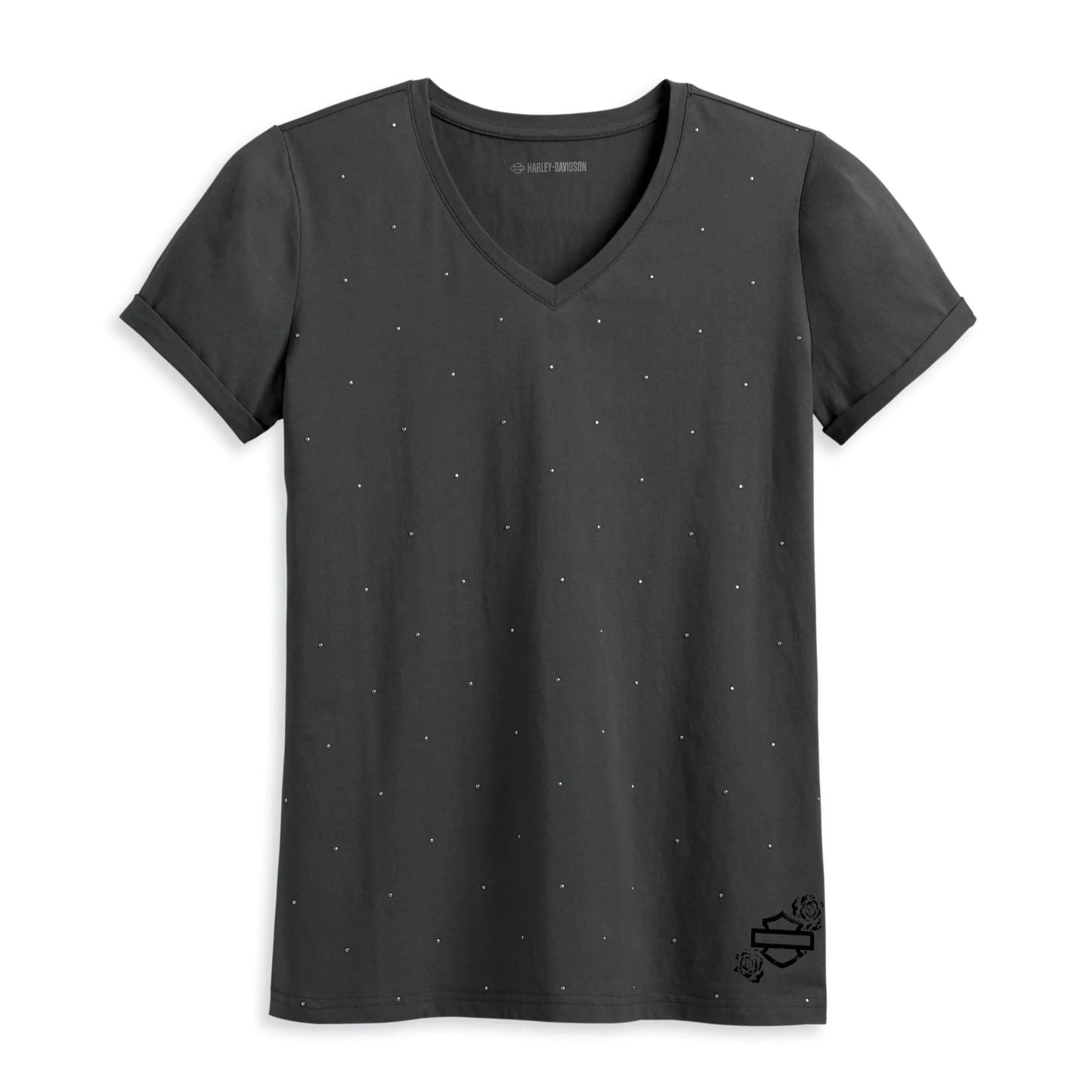 Harley-Davidson® Women's Celebration Studded V-Neck Tee