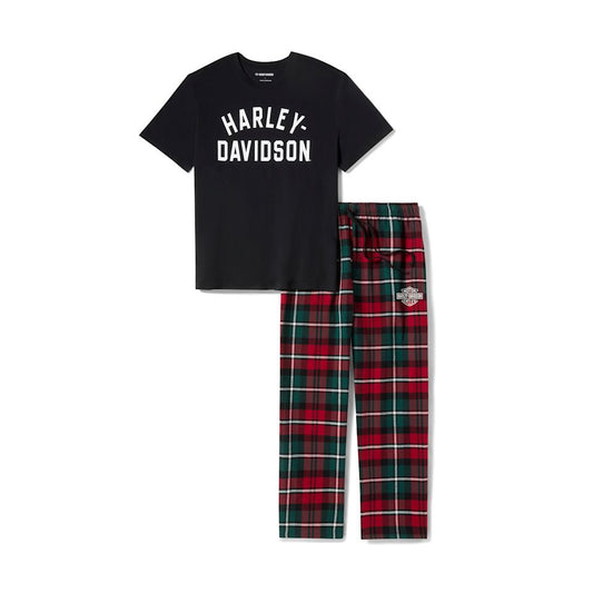 Harley-Davidson® Men's Holiday Plaid Pajama Gift Set