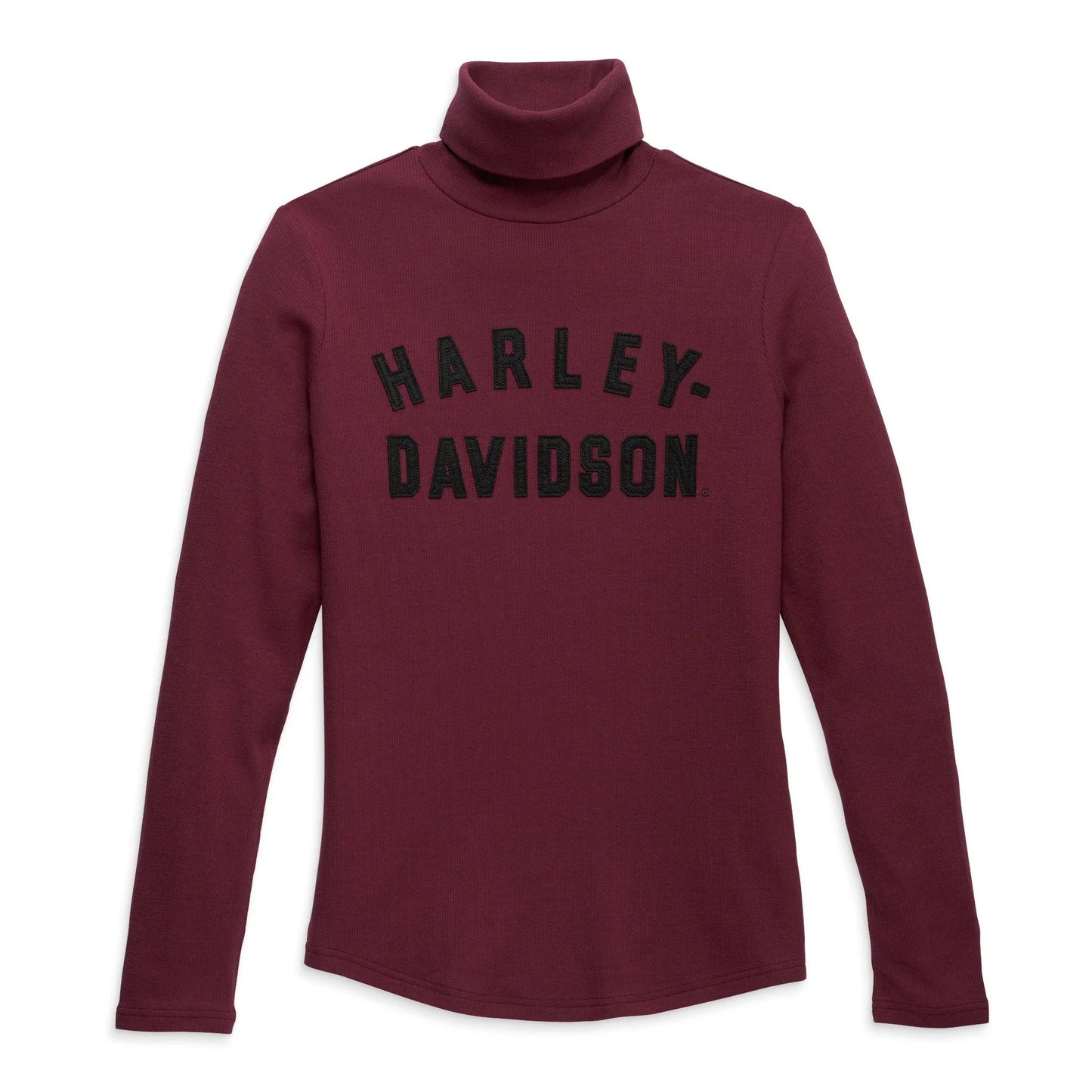 Harley-Davidson® Women's Milwaukee Rib Turtleneck - Tawny Port