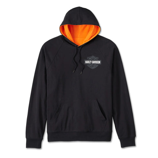 Harley-Davidson® Men's Spirit of Freedom Reversible Hoodie - Black & Orange