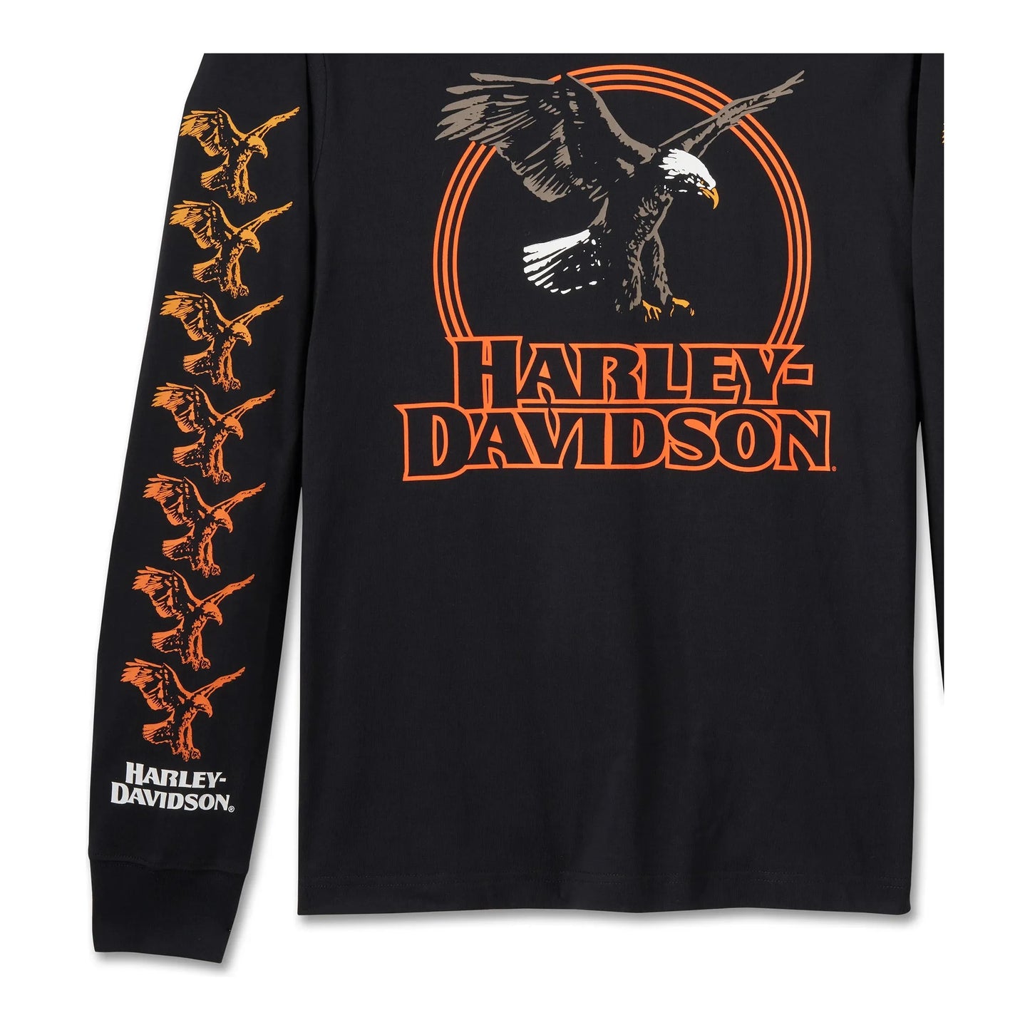 Harley-Davidson® Men's Rising Eagle Long Sleeve Tee - Harley Black