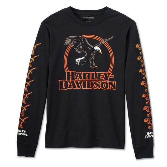 Harley-Davidson® Men's Rising Eagle Long Sleeve Tee - Harley Black