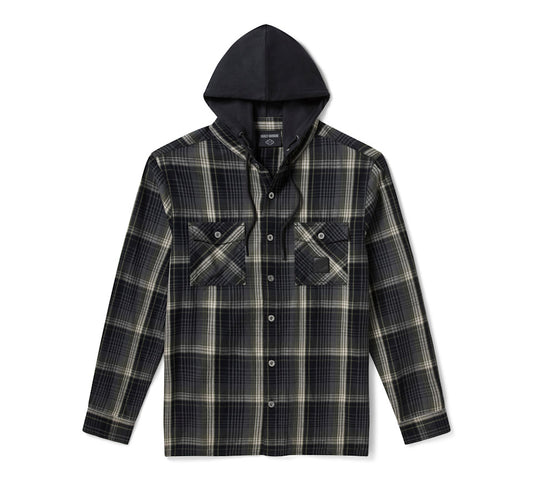 Harley-Davidson® Men's H-D American Classic Hooded Plaid Shirt