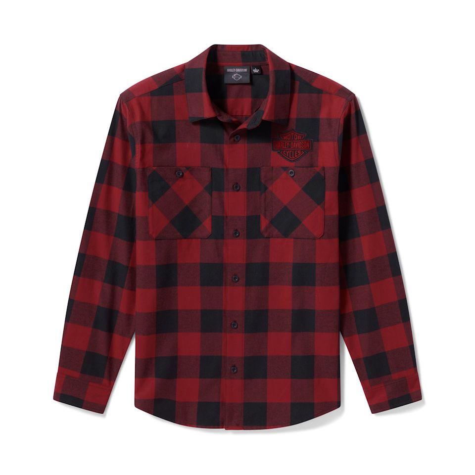 Harley-Davidson® Men's H-D Essential Buffalo Check Woven Shirt