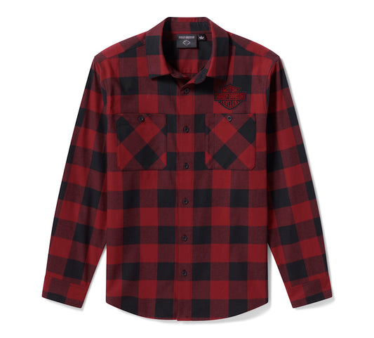 Harley-Davidson® Men's H-D Essential Buffalo Check Woven Shirt