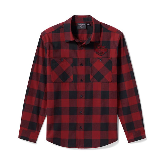 Harley-Davidson® Men's H-D Essential Buffalo Check Woven Shirt