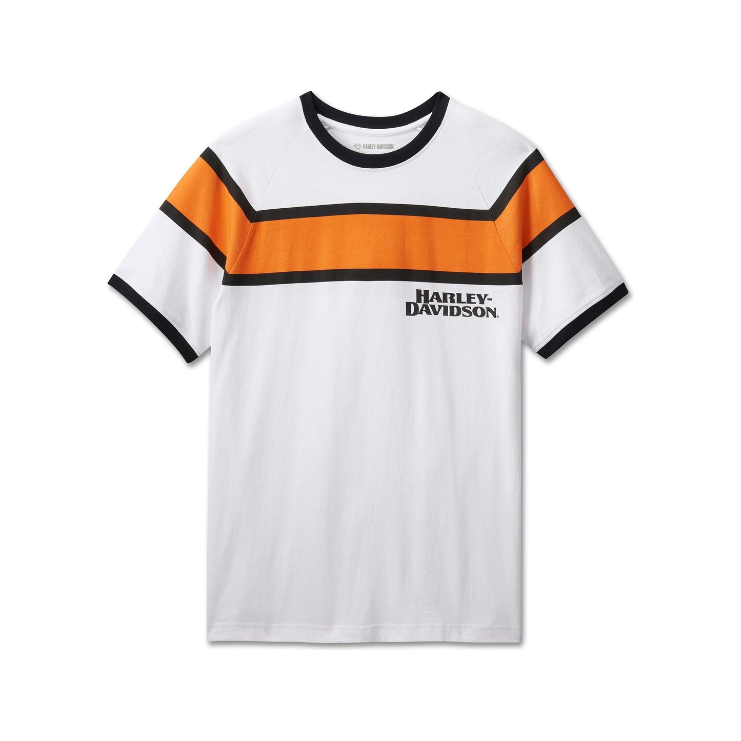 Harley-Davidson® Men's Racing Stripes Tee - Bright White