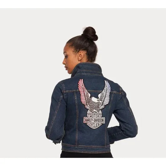 Harley-Davidson® Women's Essential Freedom Eagle Denim Jacket