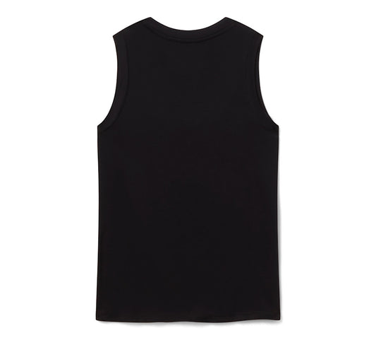 Harley-Davidson® Women's Bling Iron Rose Tank - Harley Black