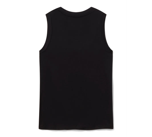Harley-Davidson® Women's Bling Iron Rose Tank - Harley Black