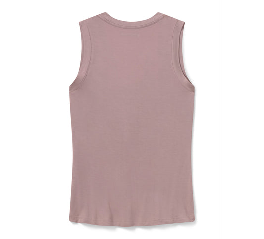 Harley-Davidson® Women's Bling Iron Rose Tank - Dusty Mauve