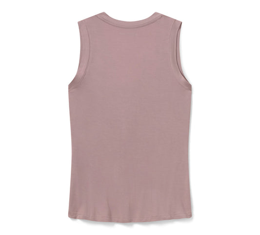 Harley-Davidson® Women's Bling Iron Rose Tank - Dusty Mauve