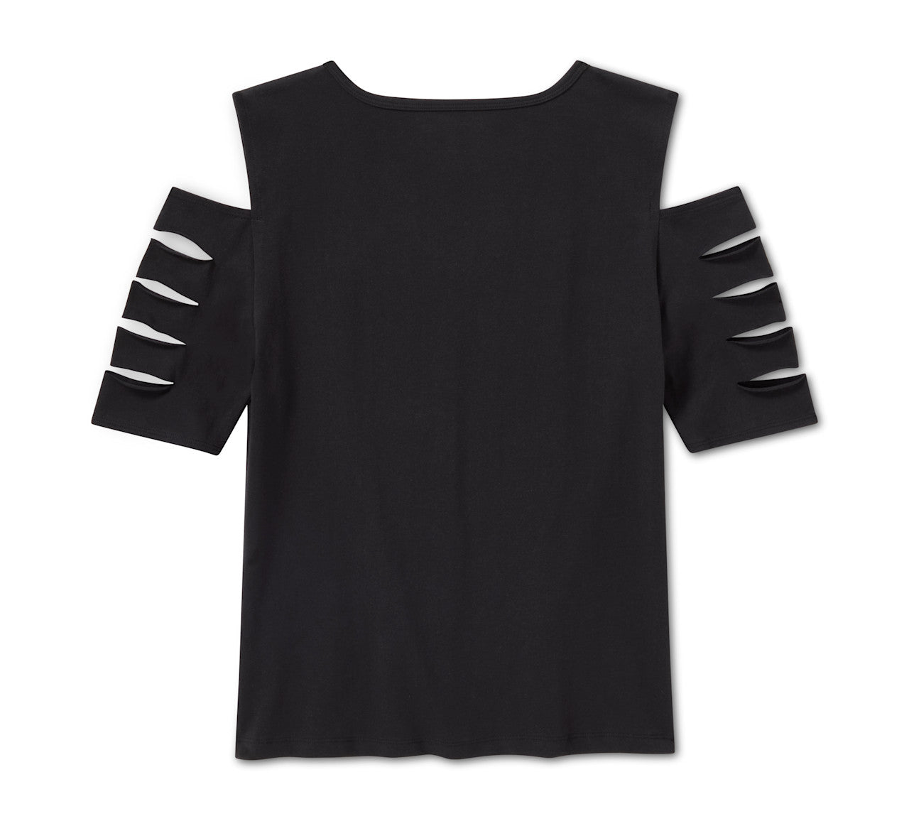 Harley-Davidson® Women's Bling Rally Rip & Repair Cold Shoulder V Neck Tee